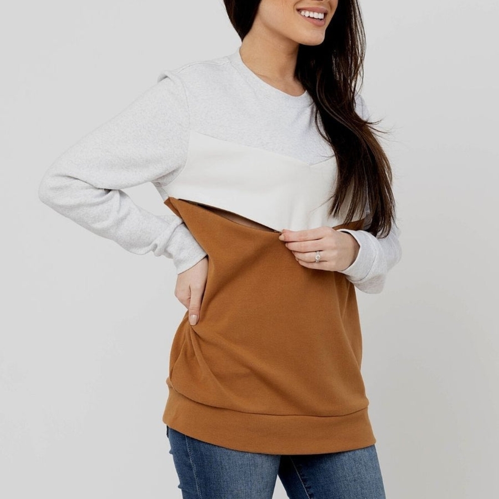 Sweetheart Nursing Sweatshirt - Camel (New Without Tag)
